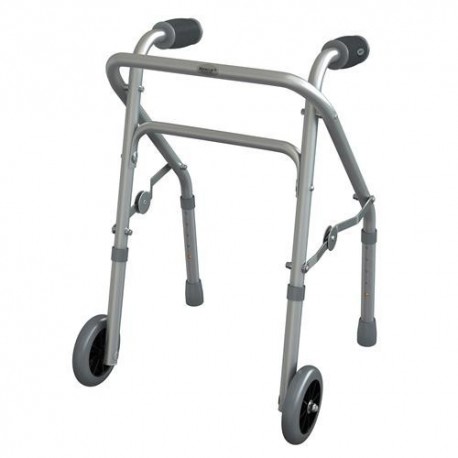 Andador triangular de alumínio Infantil com 2 rodas - Mercur